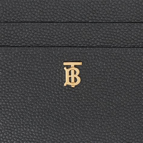 monogram leather card case burberry|Monogram Motif Leather Card Case in BLACK .